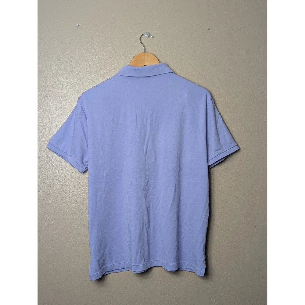 Polo Ralph Lauren Polo Shirt Mens L Purple Slim Fit Short Sleeve Pony Logo